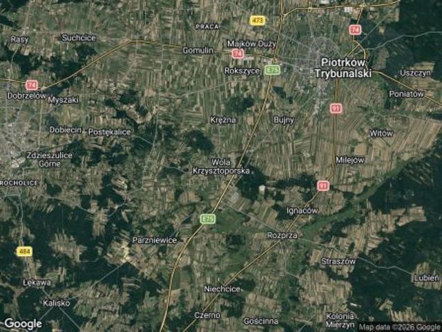 Bezpośrednio, Wola Krzysztoporska, 55 m² Dom