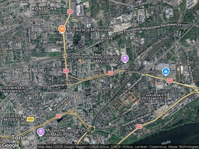 Bezpośrednio, Toruń, Mokre, ul. Tadeusza Kościuszki, 59 m² Mieszkanie