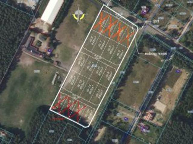 Bezpośrednio, Zalesie Borowe, 855 m² Działka