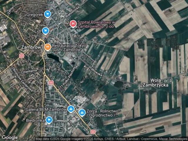 Bezpośrednio, Zambrów, ul. Grabowska, 3000 m² Działka