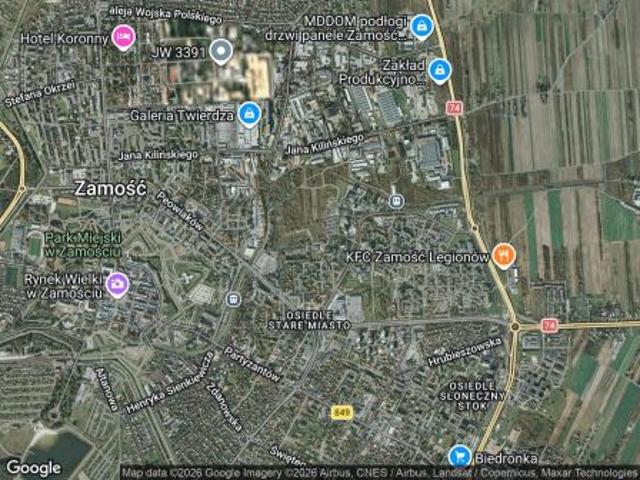 Bezpośrednio, Zamość, ul. Bohaterów Monte Cassino, 41 m² Mieszkanie