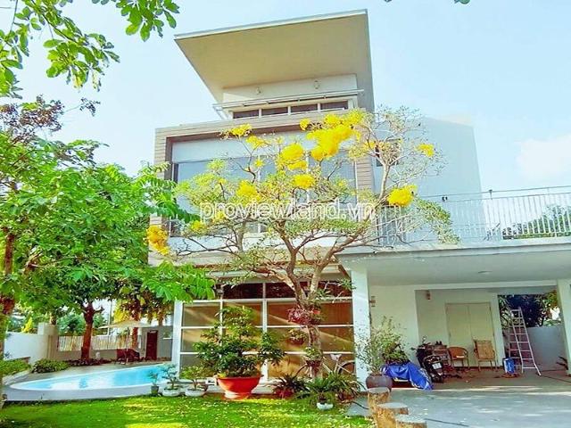 Biệt thự Riviera Cove cho thuê gồm 1 trệt 2 lầu 4 phòng ngủ có hồ bơi sân vườn
