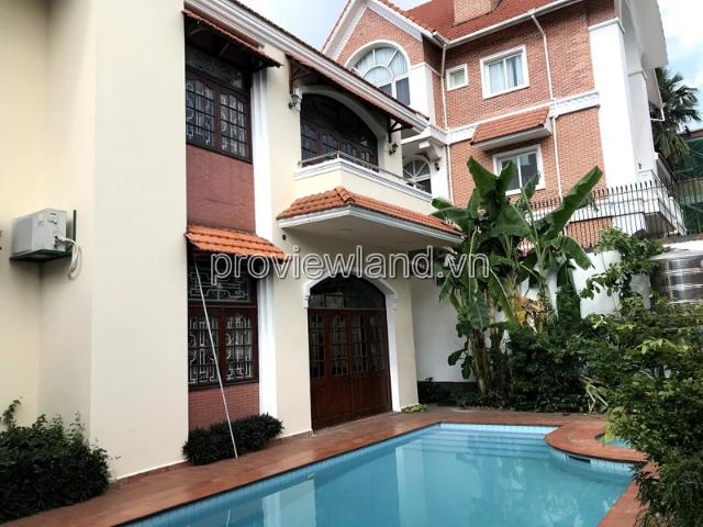 Biệt thự Trần Não cho thuê 3 tầng 400m2 có hồ bơi