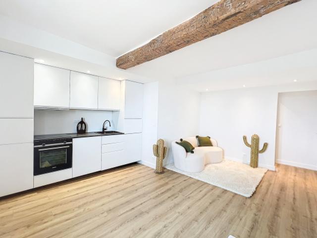 BIOT VILLAGE APPARTEMENT 2P ENTIEREMENT RENOVE AVEC GOUT