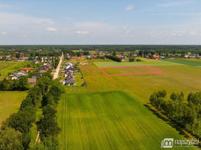 Działka pod zabudowę w Białuniu, 1104 m2, media w drodze