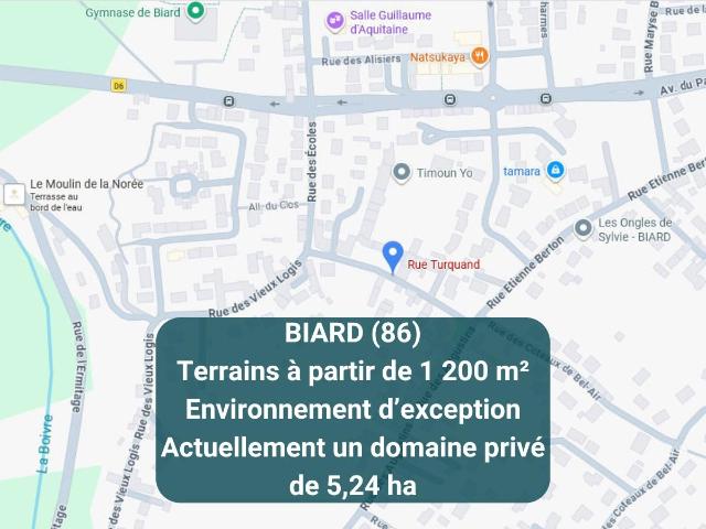 Biard Vente Terrain 86