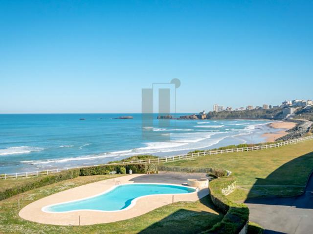 Biarritz Milady: appartement en première ligne sur la plage, terrasse, piscine et tennis