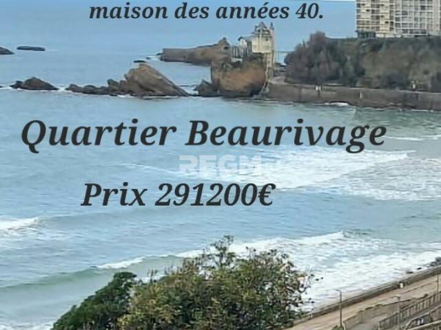 Biarritz Quartier Beaurivage Appartement T3 avec terrass
