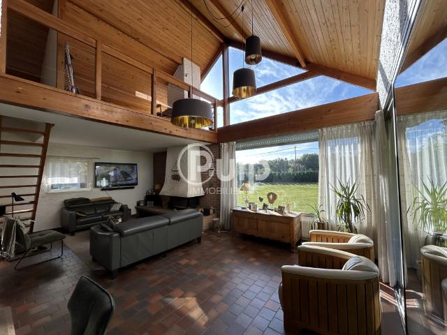 MAISON INDIVIDUELLE D'ARCHITECTE EN SEMI PLAIN PIED À VENDRE LAPUGNOY