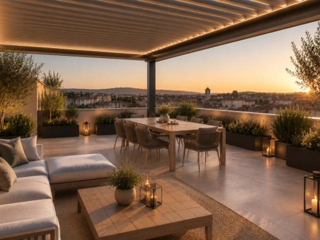 Bien d'exception à Aix en Provence – Maison de ville T6 avec jardin rooftop et parking