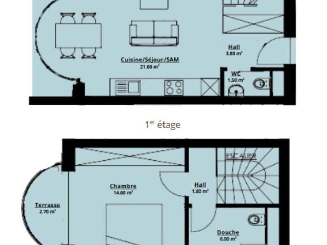 Bifamiliar house with 2.5 rooms on sale in Saxon 74 m² | dreamo. Ch