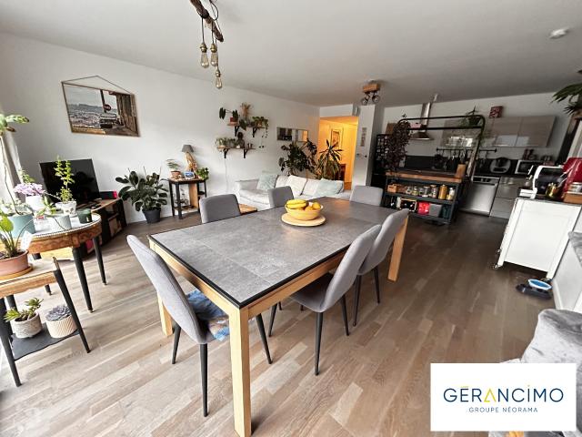 Bihorel – appartement t3 avec terrasse, jardin et garage double
