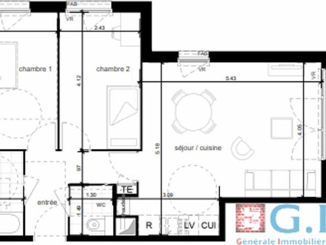 BIHOREL APPARTEMENT TERRASSE DANS RESIDENCE NEUVE