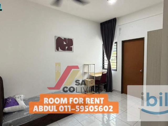Bilik Sewa Perempuan Fully Furnished di Iris Puncak Alam