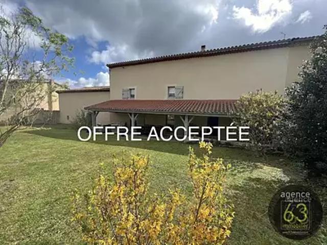 Billom 63160 Achat / Vente maison 6 pièces t6 parking
