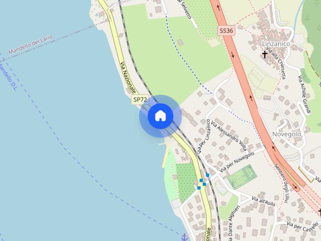 Bilocale ad Abbadia Lariana con terrazzo