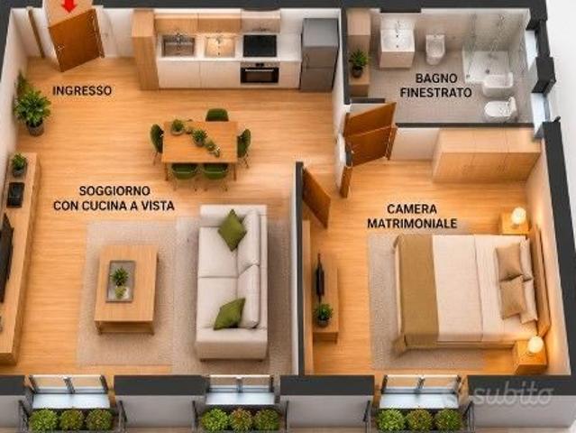 Bilocale arredato a Mornago