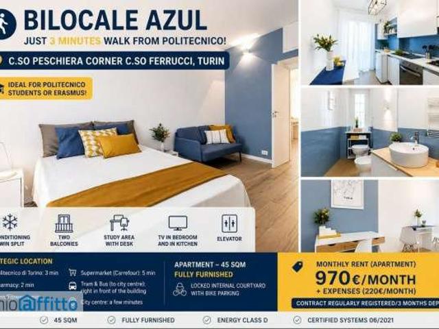 Bilocale arredato Cenisia
