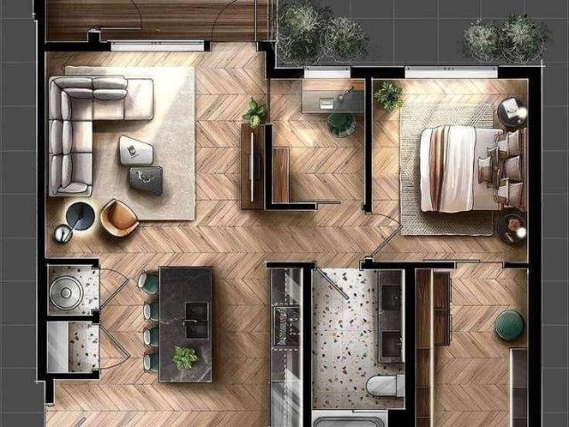 Bilocale con balcone a 560 TUTTO INCLUSO