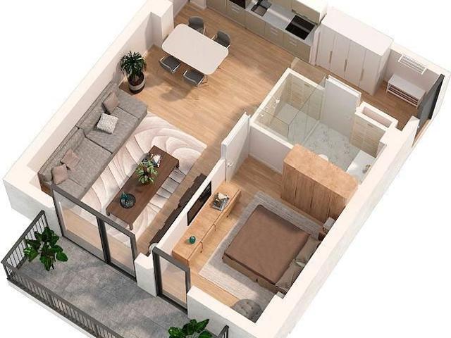 Bilocale con balcone e cantina 650 spese incluse