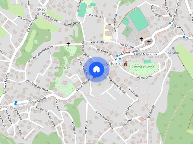 Bilocale con posto auto a Selvino