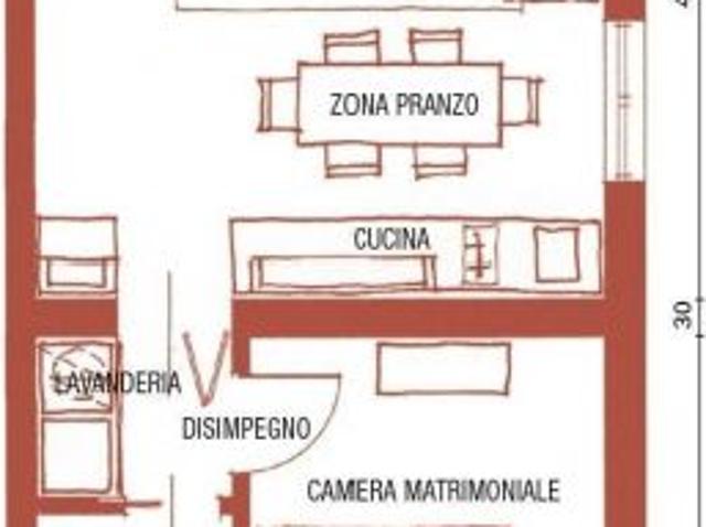 Bilocale con riscaldamento autonomo