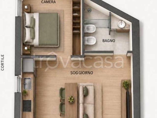 Bilocale in vendita a Milano via Enrico Nöe, 2, Città Studi