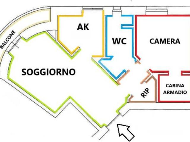 Bilocale in vendita a Roma via antonio degli effetti, Appio latino