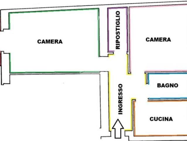 Bilocale in vendita a Roma via antonio degli effetti, Appio latino