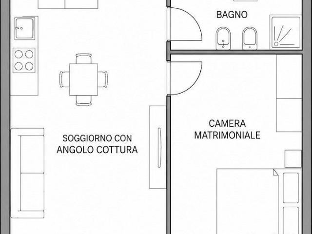Bilocale in zona cirenaica
