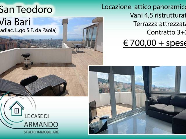 Bilocale in affitto a Genova via Bari, San Teodoro