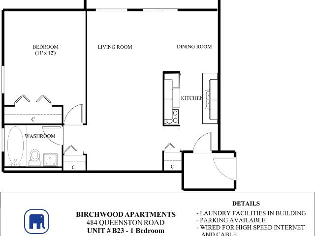 Birchwood Apartments Apartment 1 Bedroom Apartment for Rent