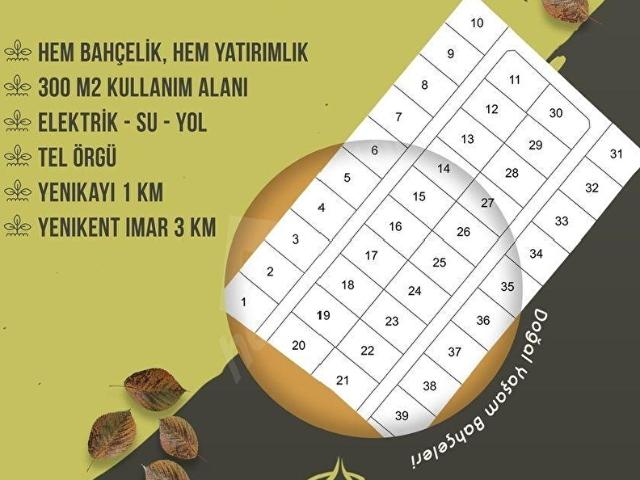 BOŞ TOPRAK PARASINA İMARA 3 KM, ELEKTRİK+SU HAZIR BAHÇE