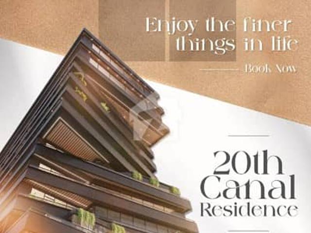 Book One Bed Luxury Apartment In Just 16 Lakh On Instalment Plan In 20 Canal Residence Johar Town Block G 4