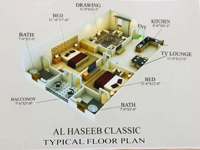 Booking now 2bed dd k luxury Flat Quetta Town society sector 18A Karachi Gulzar E Hijri ID 16760