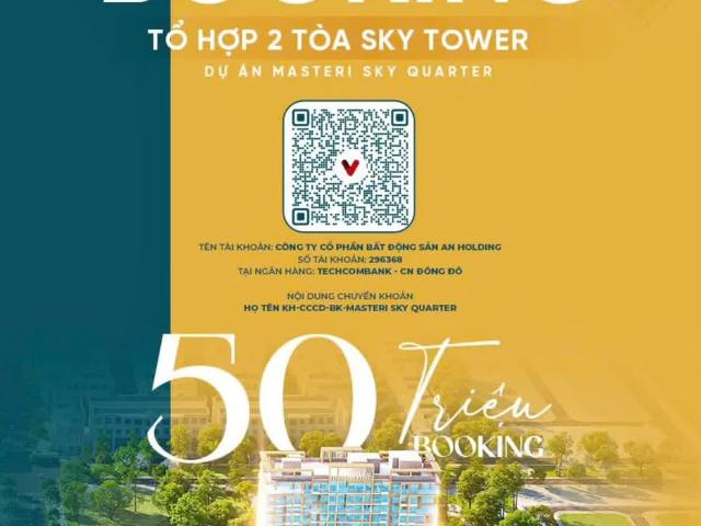 Booking Sớm 50 Triệu – Giữ Suất Đẹp Dự Án Masteri Vinhomes Đan Phượng