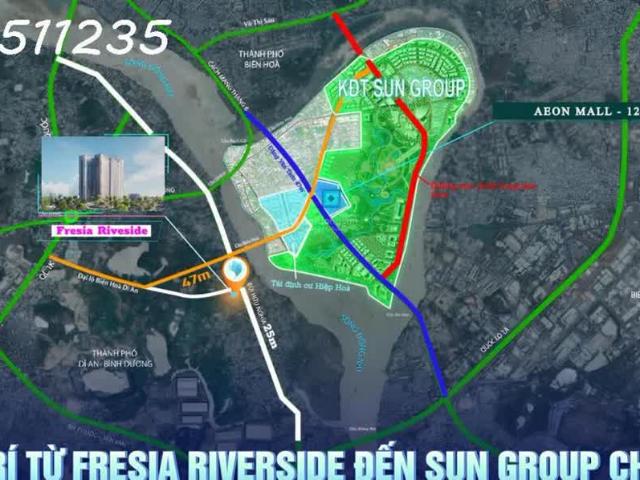 Booking sớm dự án căn hộ Fresia Riverside, 1,56 tỷ căn 2PN