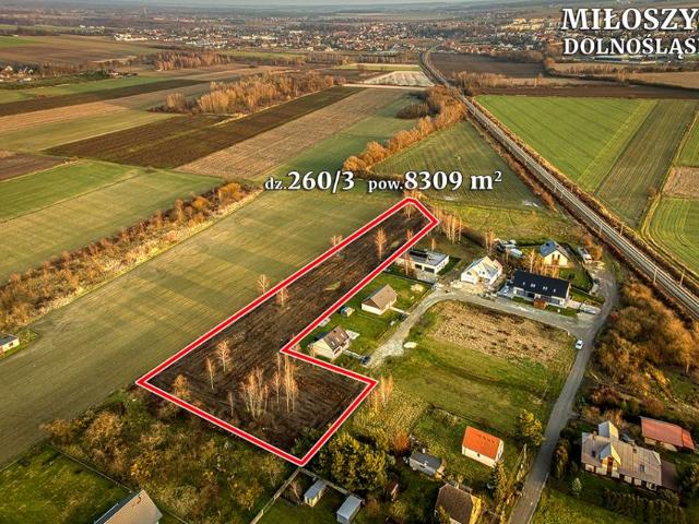 Boczna 8 309 m², Miłoszyce