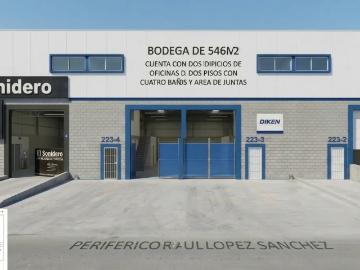 BODEGA DE 546m2 PERIFÉRICO RAUL LÓPEZ SÁNCHEZ