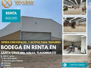 Bodega en Renta – Santa Cruz del Valle, Tlajomulco