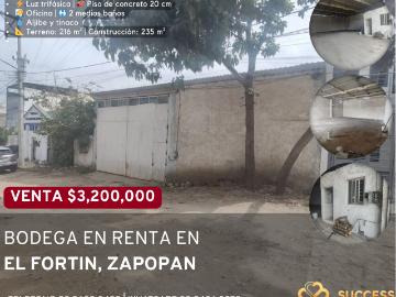 Bodega en Venta – El Fortín, Zapopan