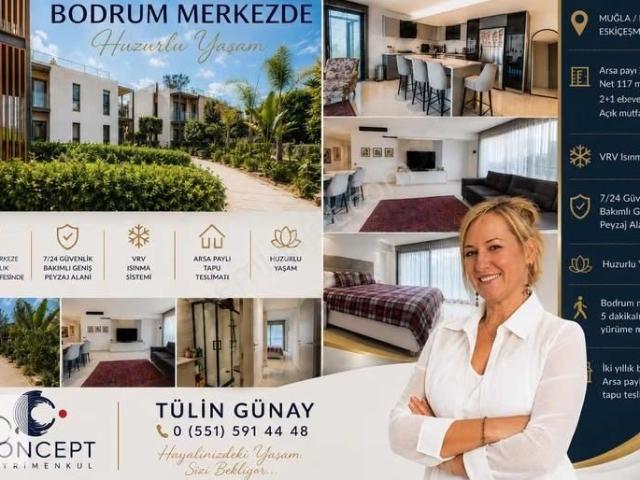 Bodrum Eskiçeşmede Merkezi Konumda | 2+1 Lüks Site Rezidans