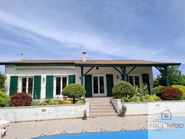 BOE secteur calme, maison T4 de plain pieds avec jardin
