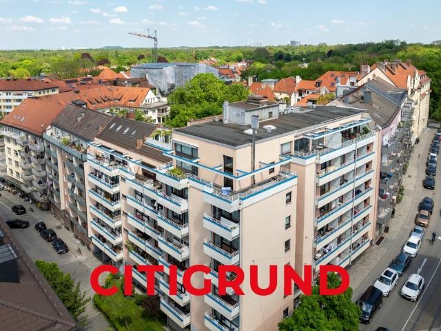 Bogenhausen/Herzogpark Gemütliche 3 Zimmer Wohnung mit sonnigem Westbalkon in begehrter Citylage