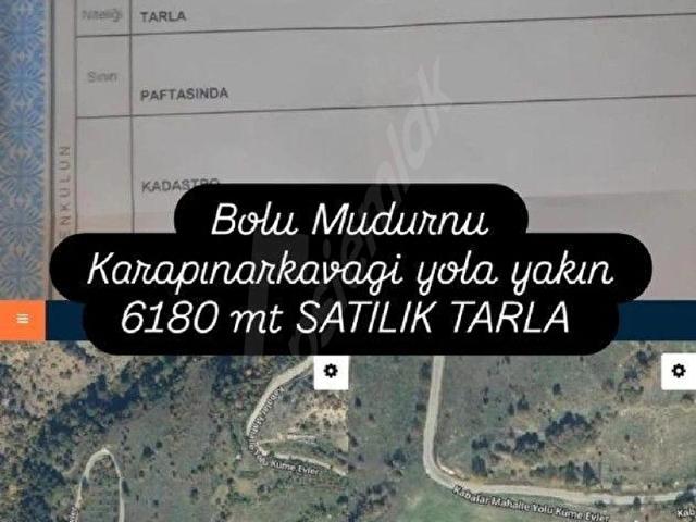 BOLU MUDURNUDA SATİLİK 6.180.M2 TARLA
