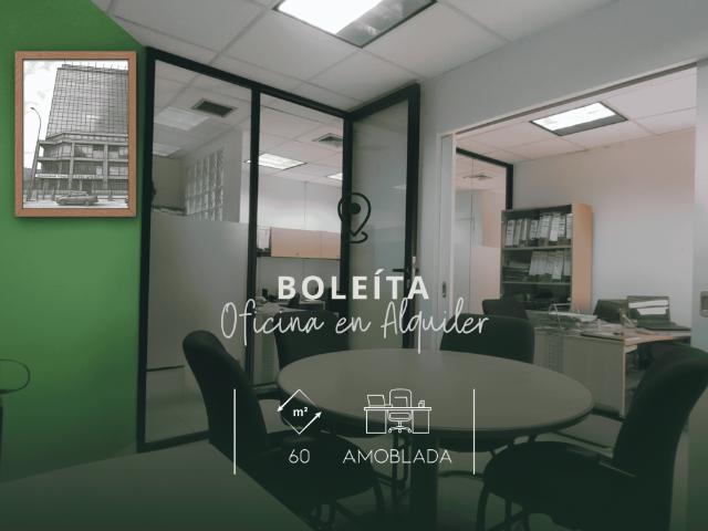 BOLETA NORTE. ALQUILER OFICINA 60M2 AMOBLADA