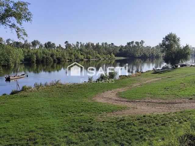 Bord de Loire, terrain de plus de 8000m2 en partie à bâtir