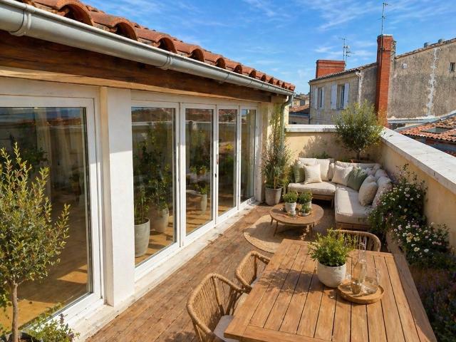 BORDEAUX TOURNY T3 à rénover avec terrasse