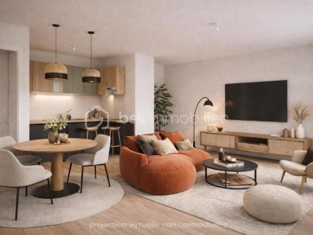 Bordeaux Bassins à Flot Appartement T2 48 m2 avec balcon et parking couvert sécurisé