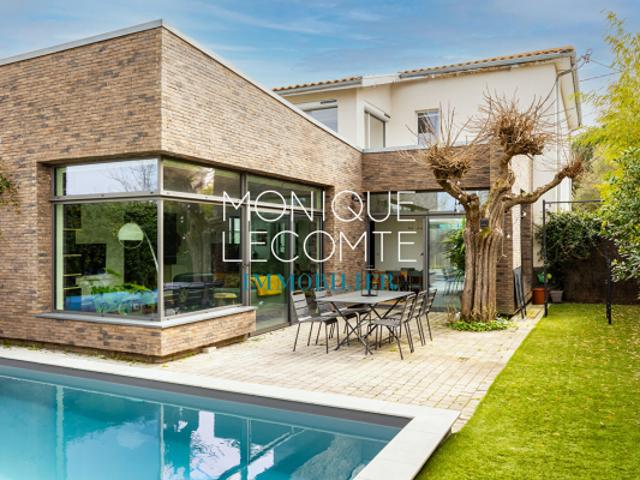 Bordeaux Caudéran Maison Contemporaine 191 M2 4 Chambres Jardin Piscine Garage